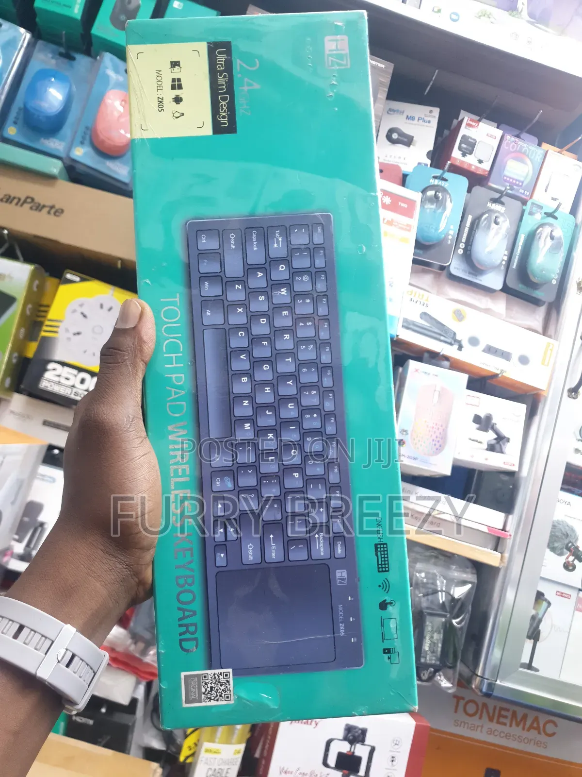 Wireless Keyboard With Touch Pad