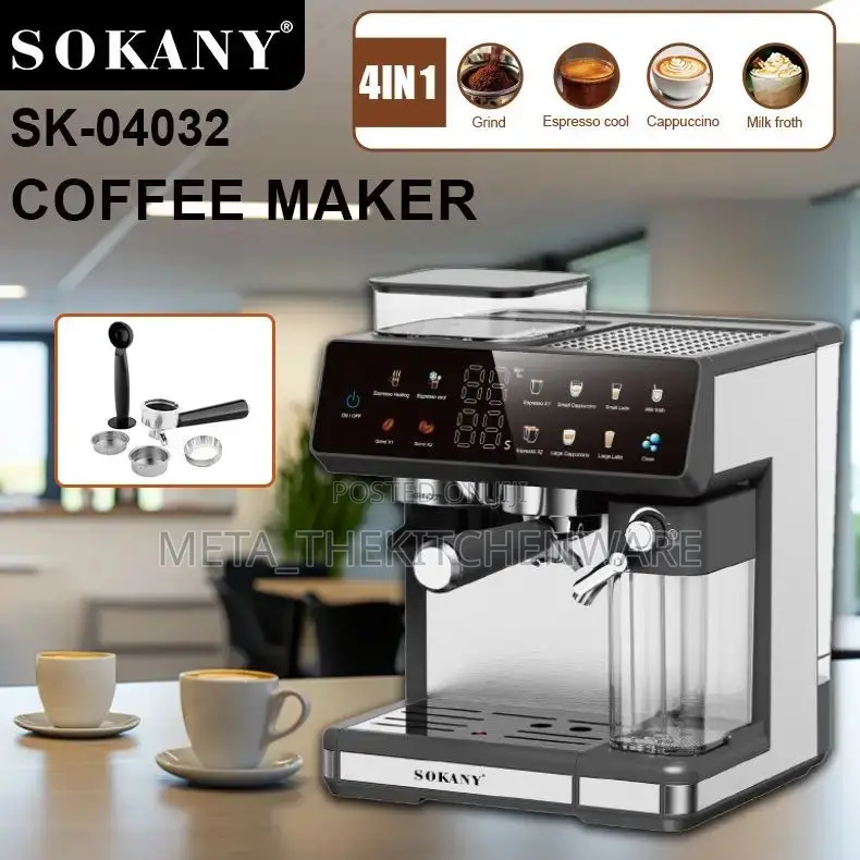 Sokany 4 in 1 Automatic Espresso Coffee Machine