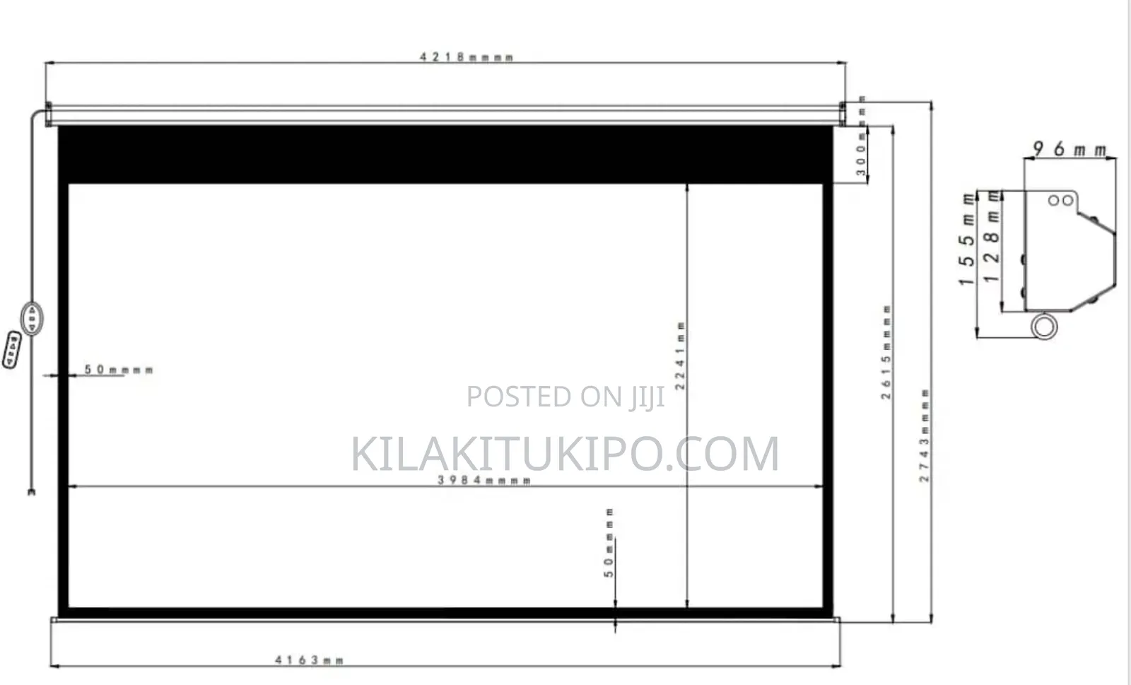 180 Inch" Silver Alr Electric Screen Projector