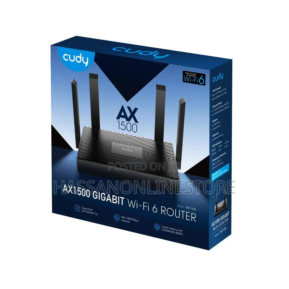 Cudy Wr1500 Ax1500 Mesh Wi-Fi 6 Router