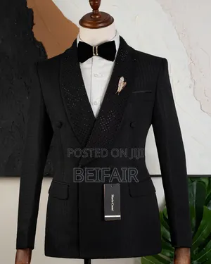 Black Stoney Taxedo Suit