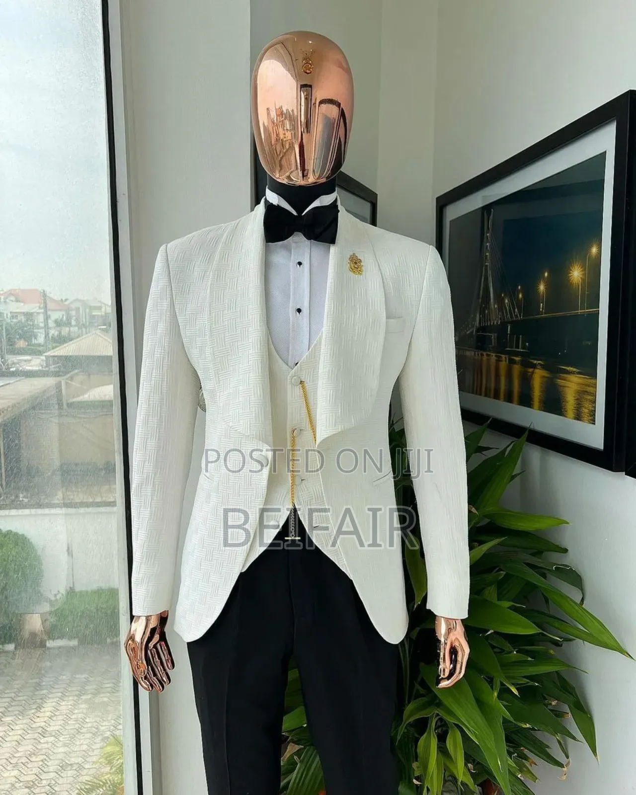 Texture Material White Suit