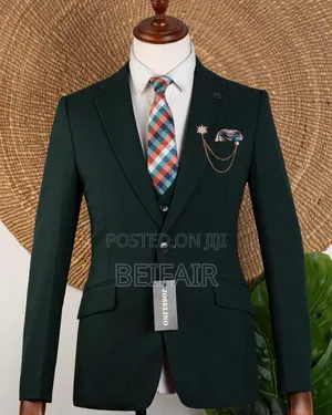 Deep Green Single Button Suitq