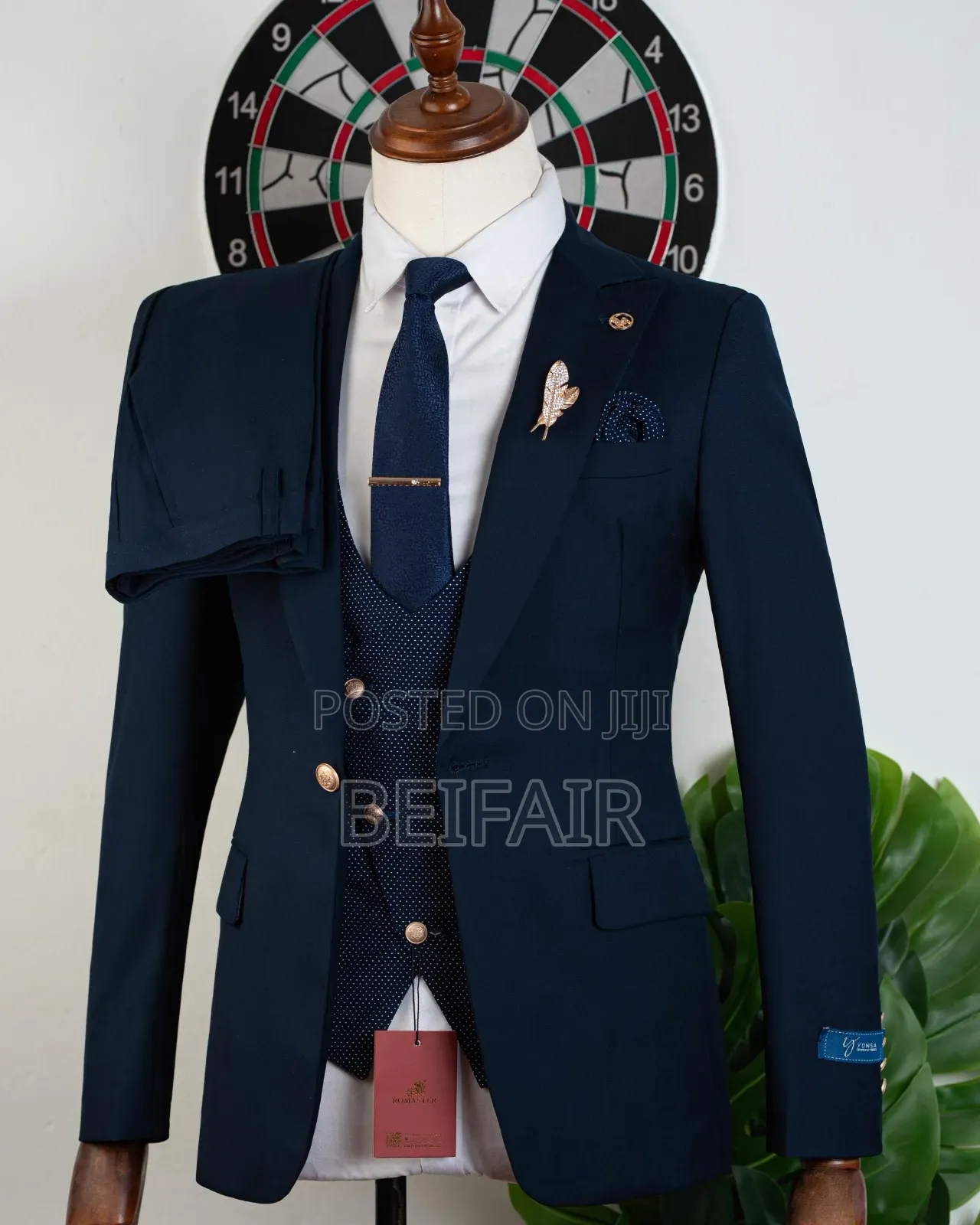 Dark Blue Smart Suit for Men