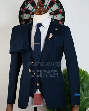 Dark Blue Smart Suit for Men