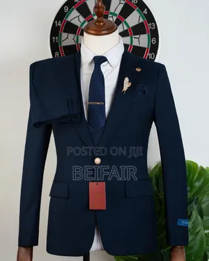 Dark Blue Smart Suit for Men