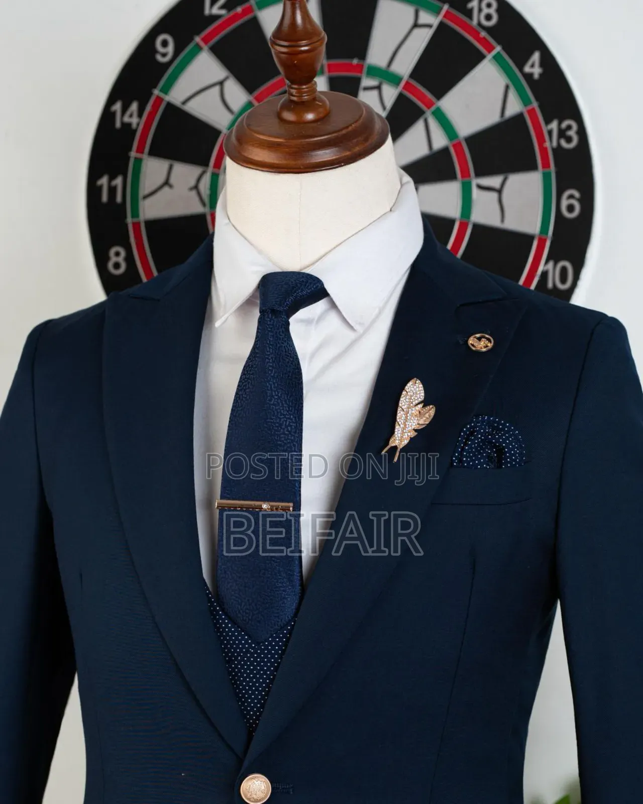 Dark Blue Smart Suit for Men