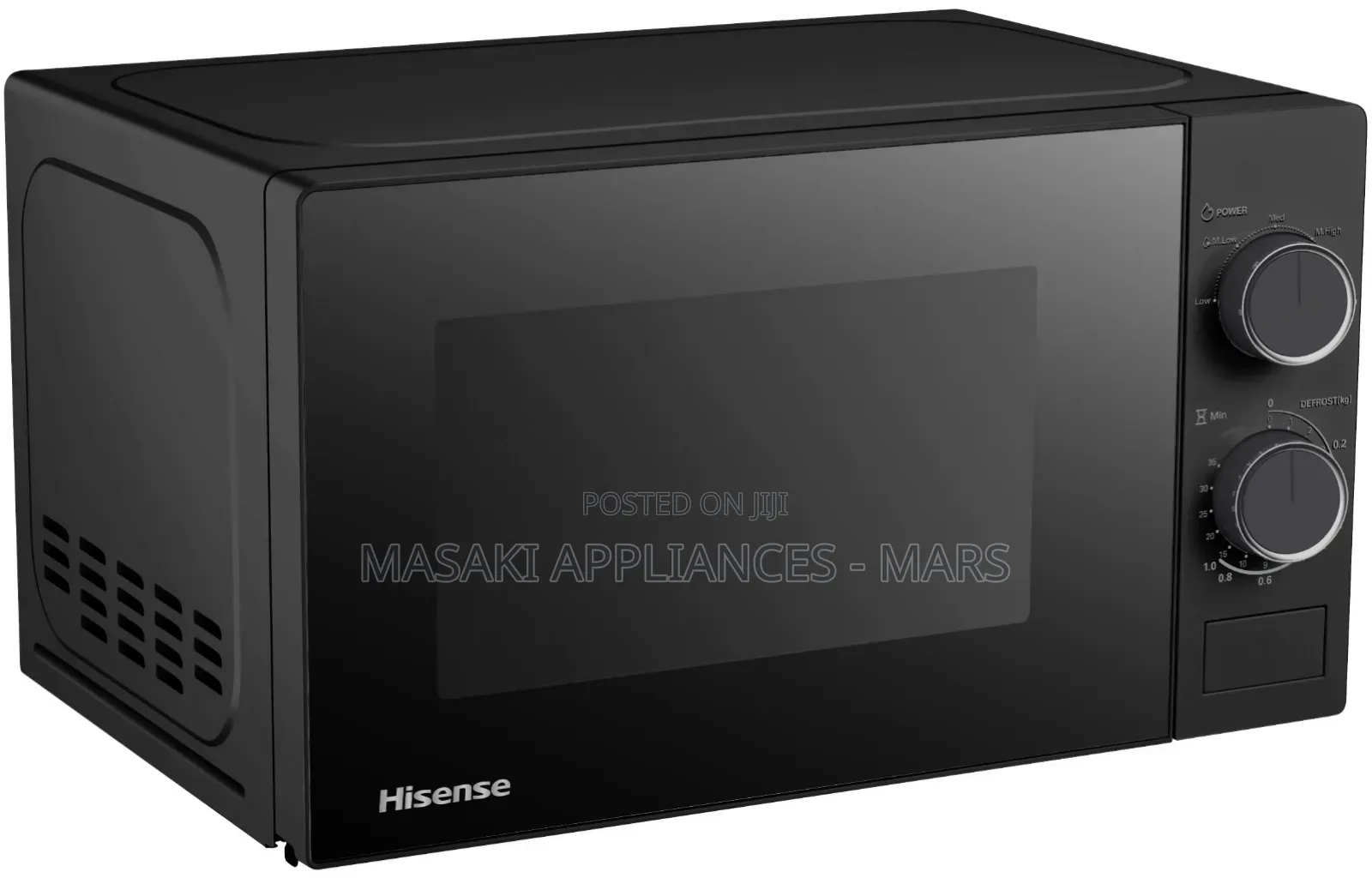 New!Hisense 20l Black Manual Microwave (H20mobs14)