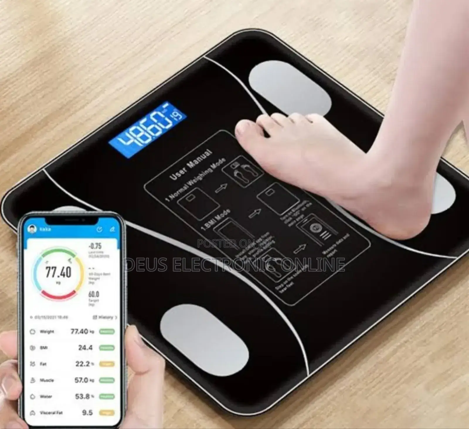 Personal Scale With Bluetooth At 30,000 180kg Max