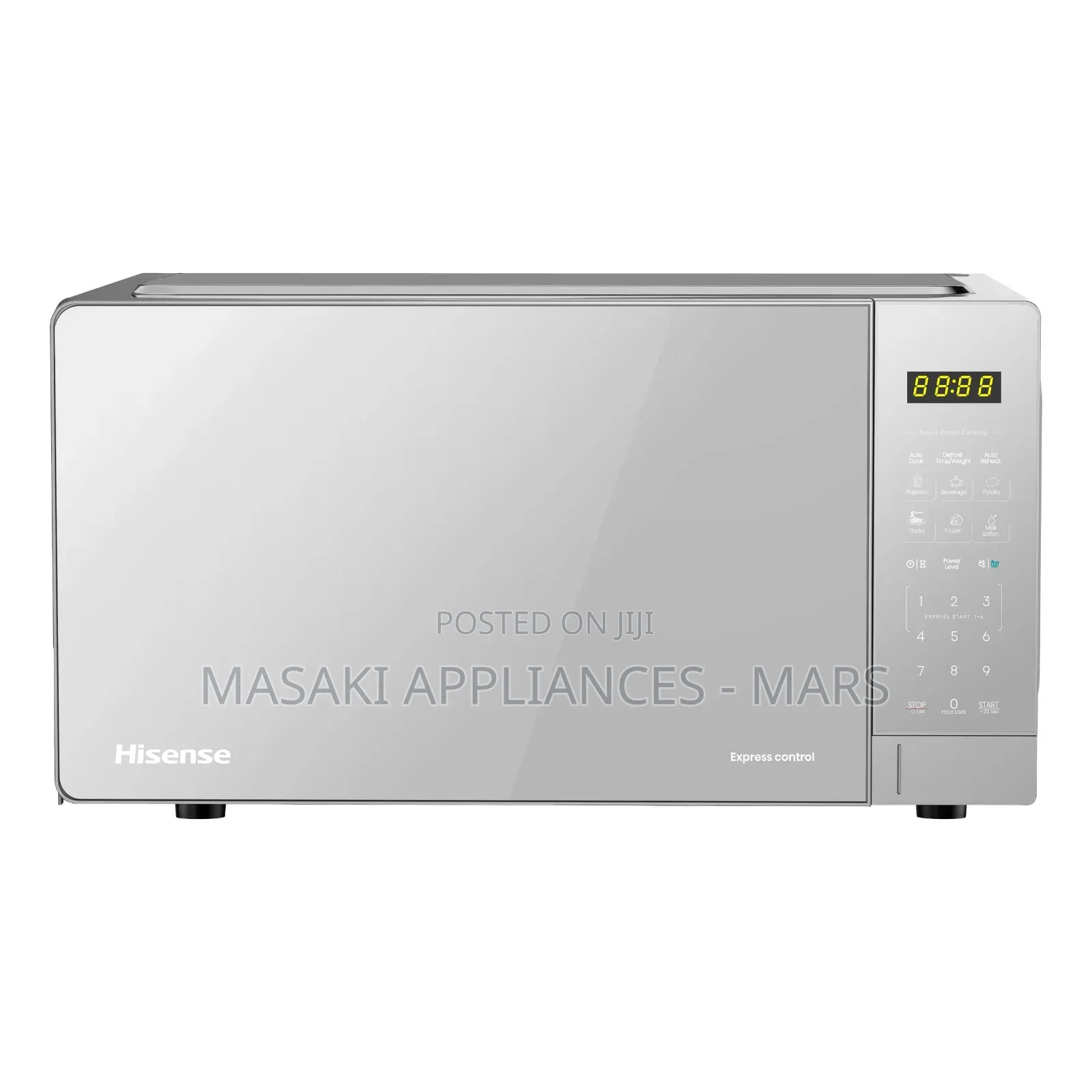 New! Hisense 20l Silver Digital Microwave Oven (Model No: H20moms15)