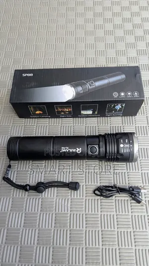 Ruillave Powerful Led Flashlight + Power Bank – Model Sp88 (Fl-795)