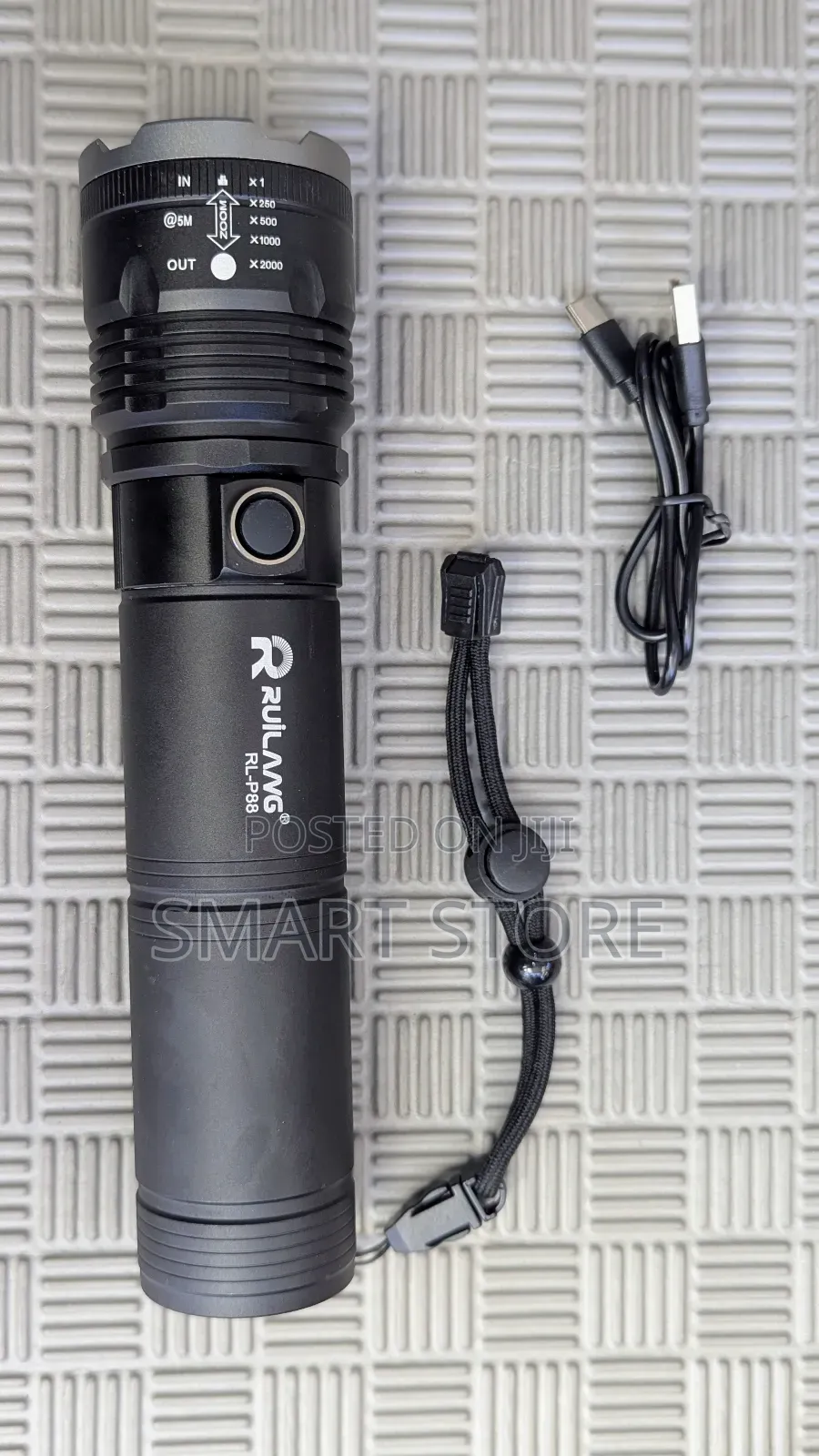 Ruillave Powerful Led Flashlight + Power Bank – Model Sp88 (Fl-795)