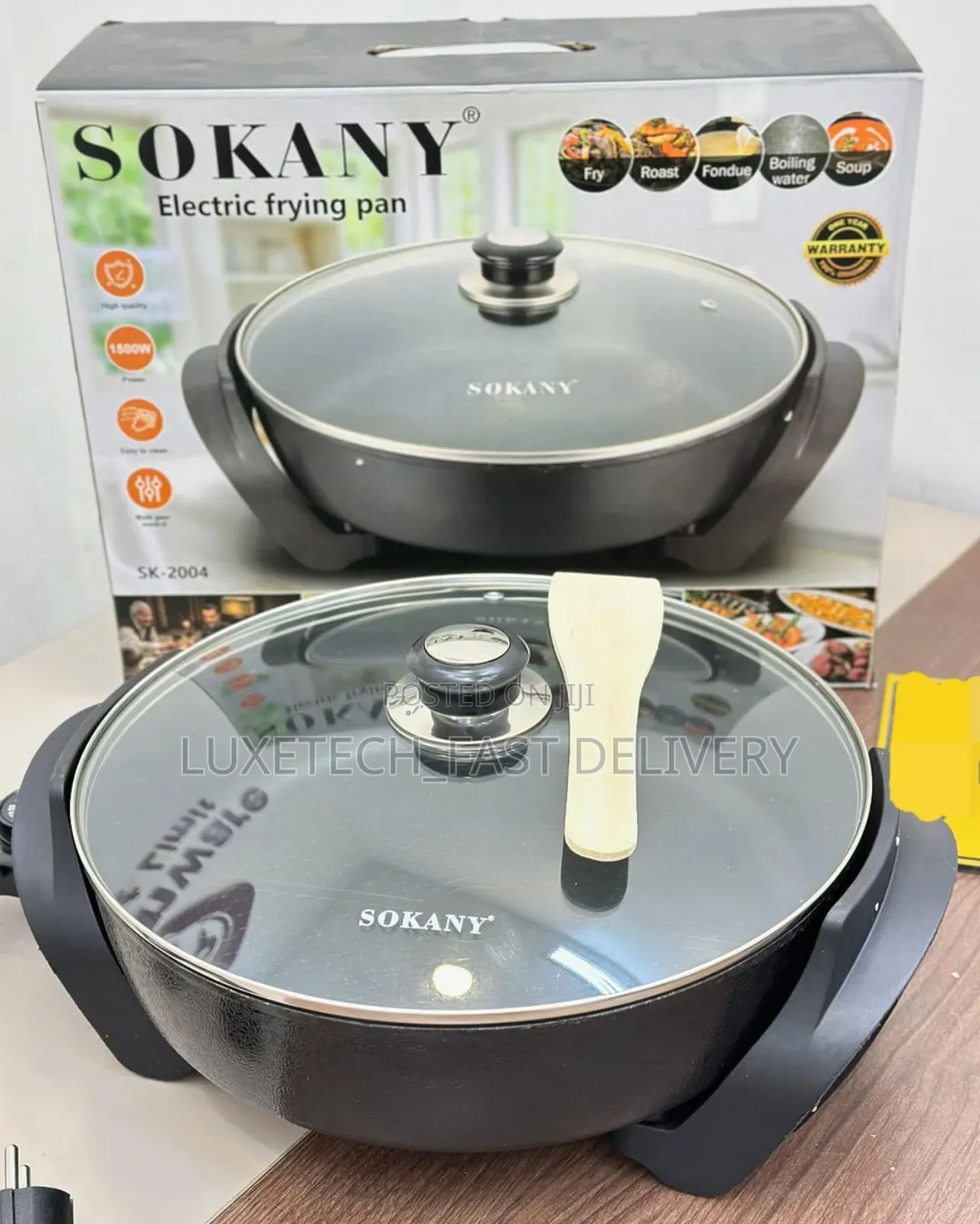 Sokany Sk-2004 Electric Frying Pan Non-Stick