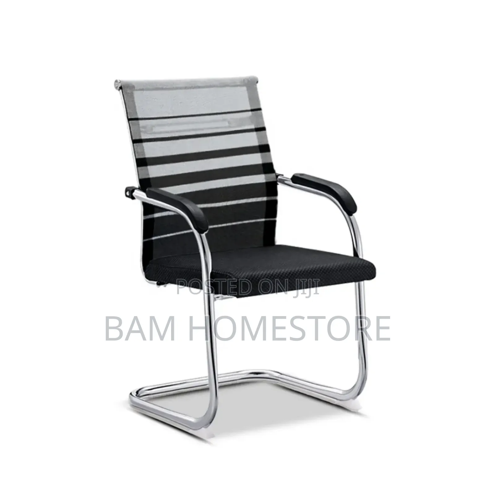 Modern Mesh Sled-Base Visitor/Conference Chair