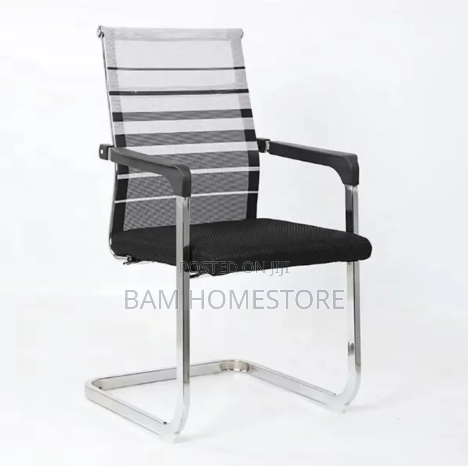 Modern Mesh Sled-Base Visitor/Conference Chair