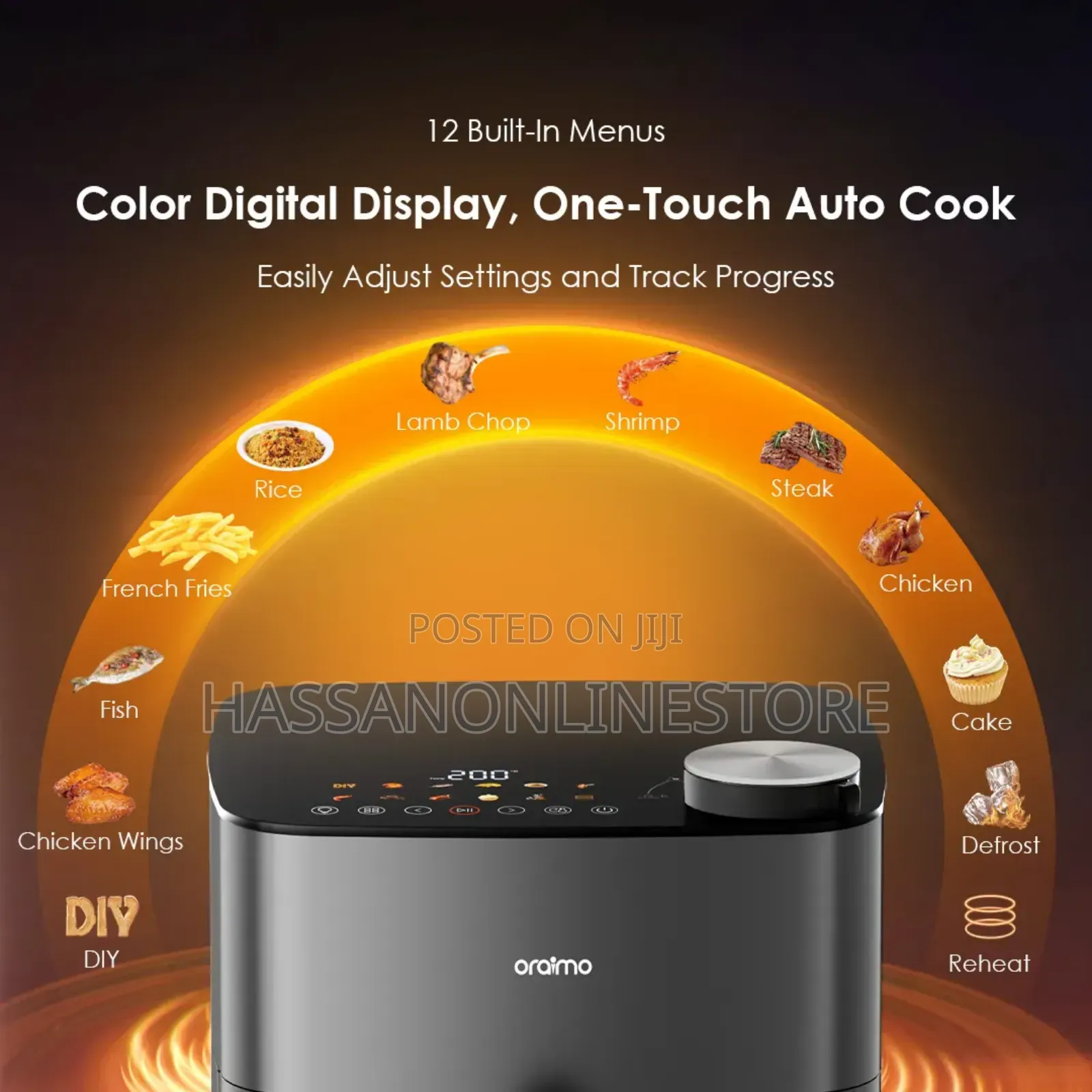 Oraimo Nutrifry Max 8l 2000w Air Fryer