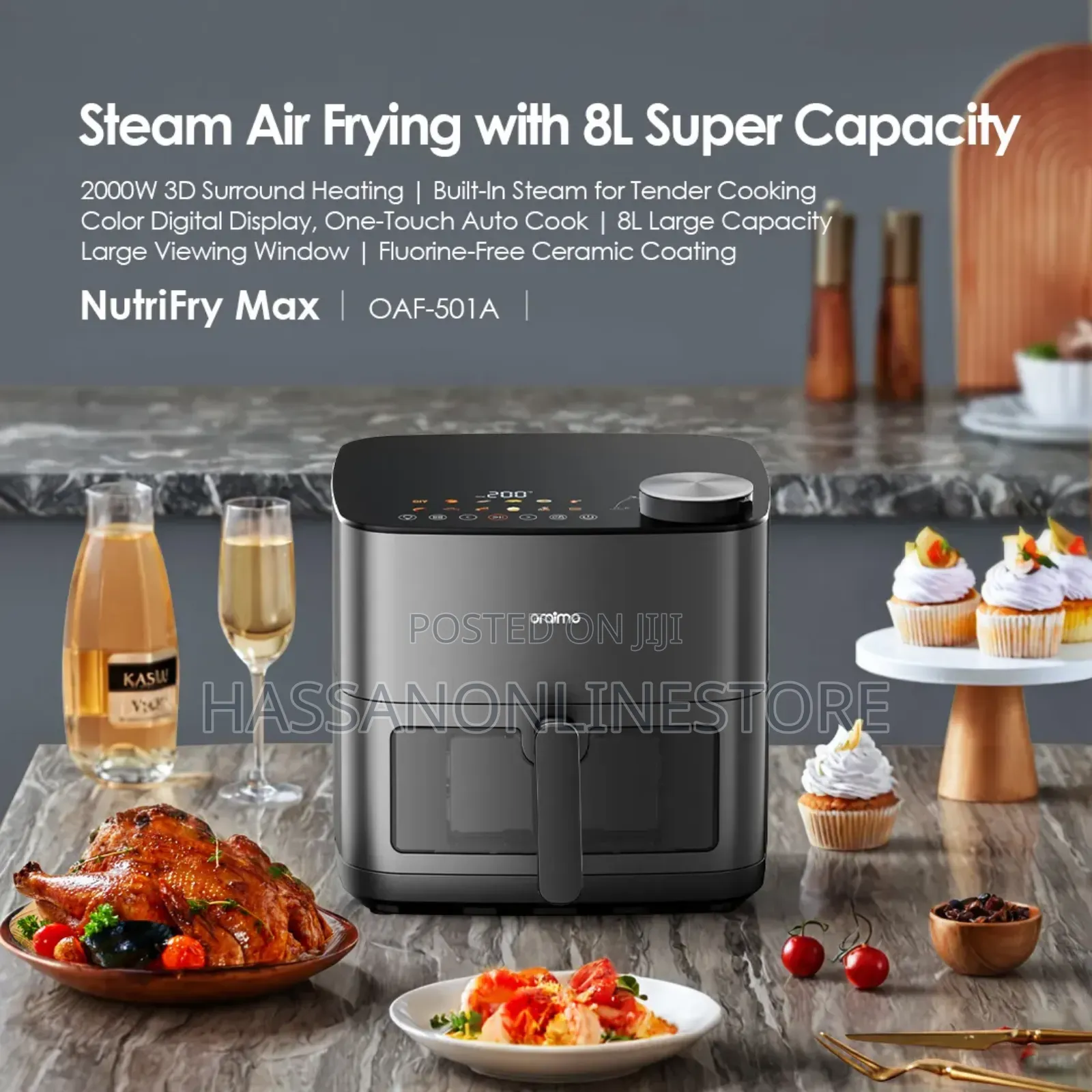 Oraimo Nutrifry Max 8l 2000w Air Fryer