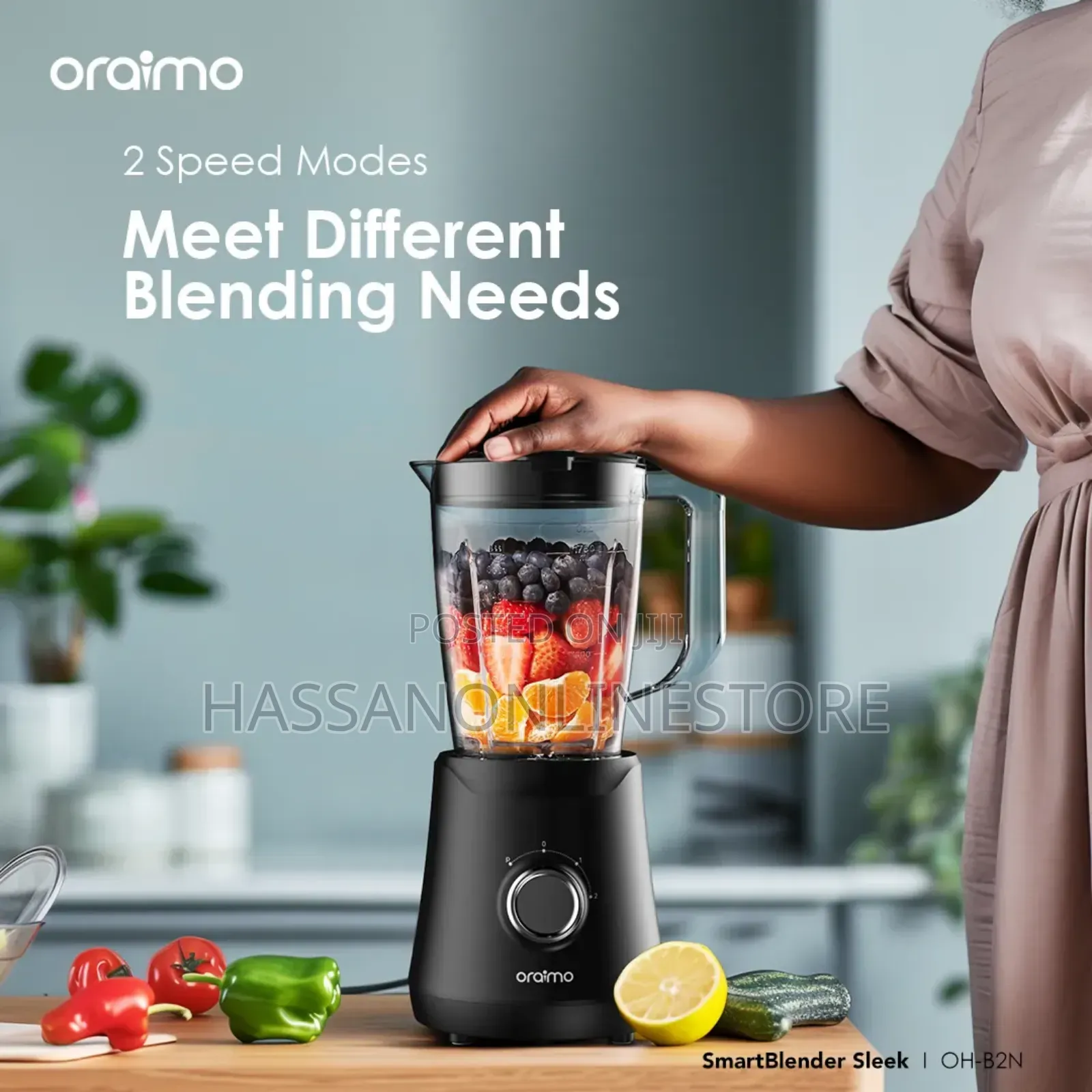 Oraimo Smartblender Sleek 1.5l 2 Speeds Blender