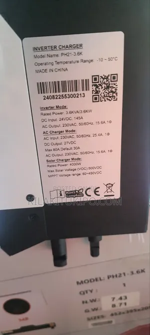 3.-24v Hybrid Solar Inverter 3600kw