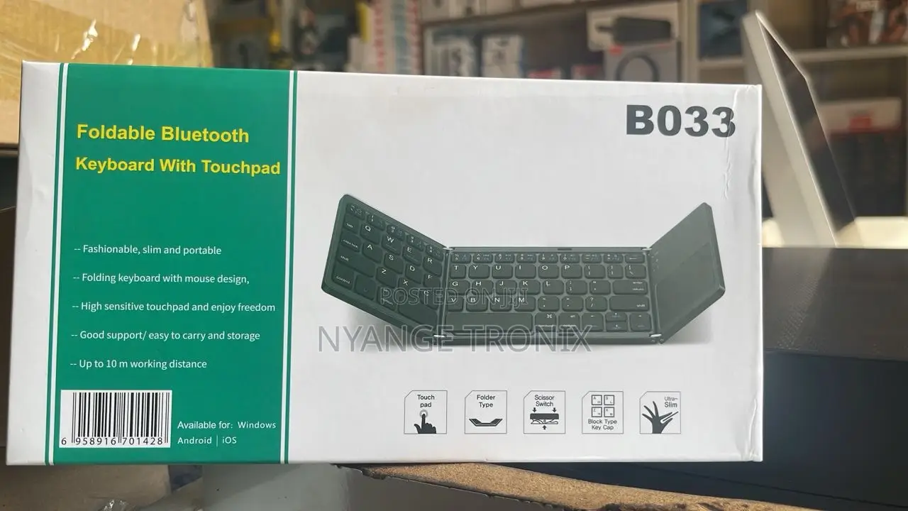 Foldable Bluetooth Keyboard With Touchpad