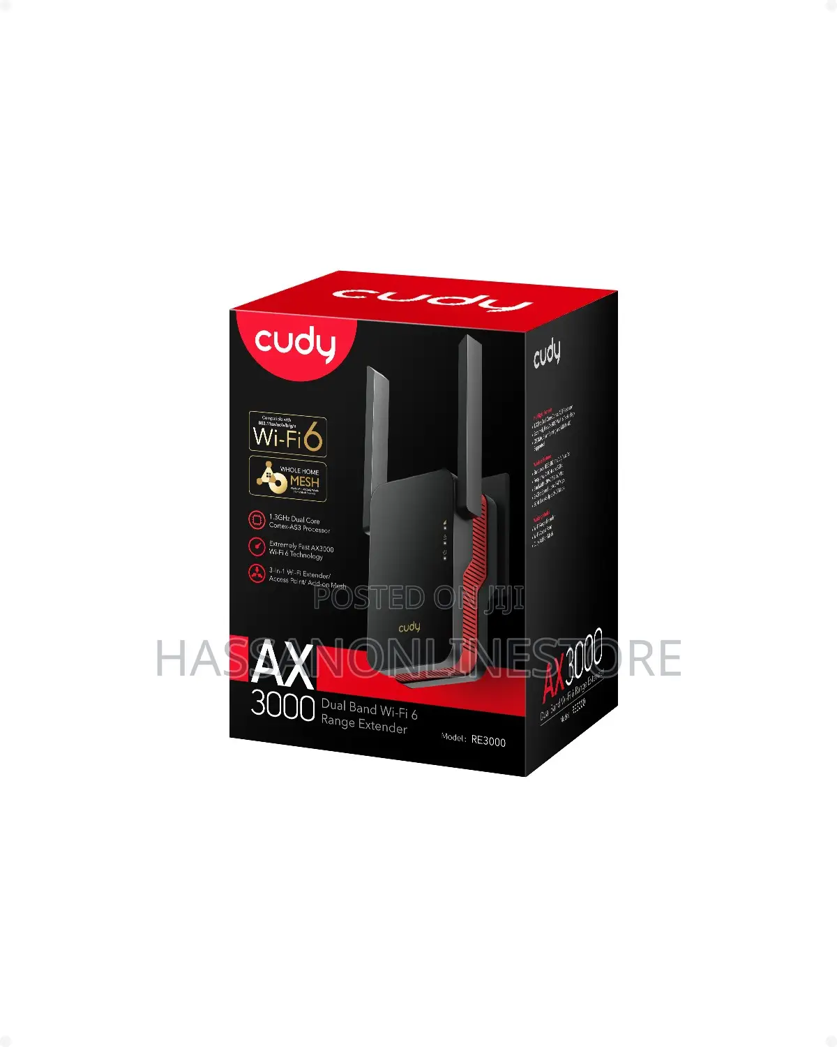 Cudy Re3000 Ax3000 Mesh Wi-Fi 6 Range Extender