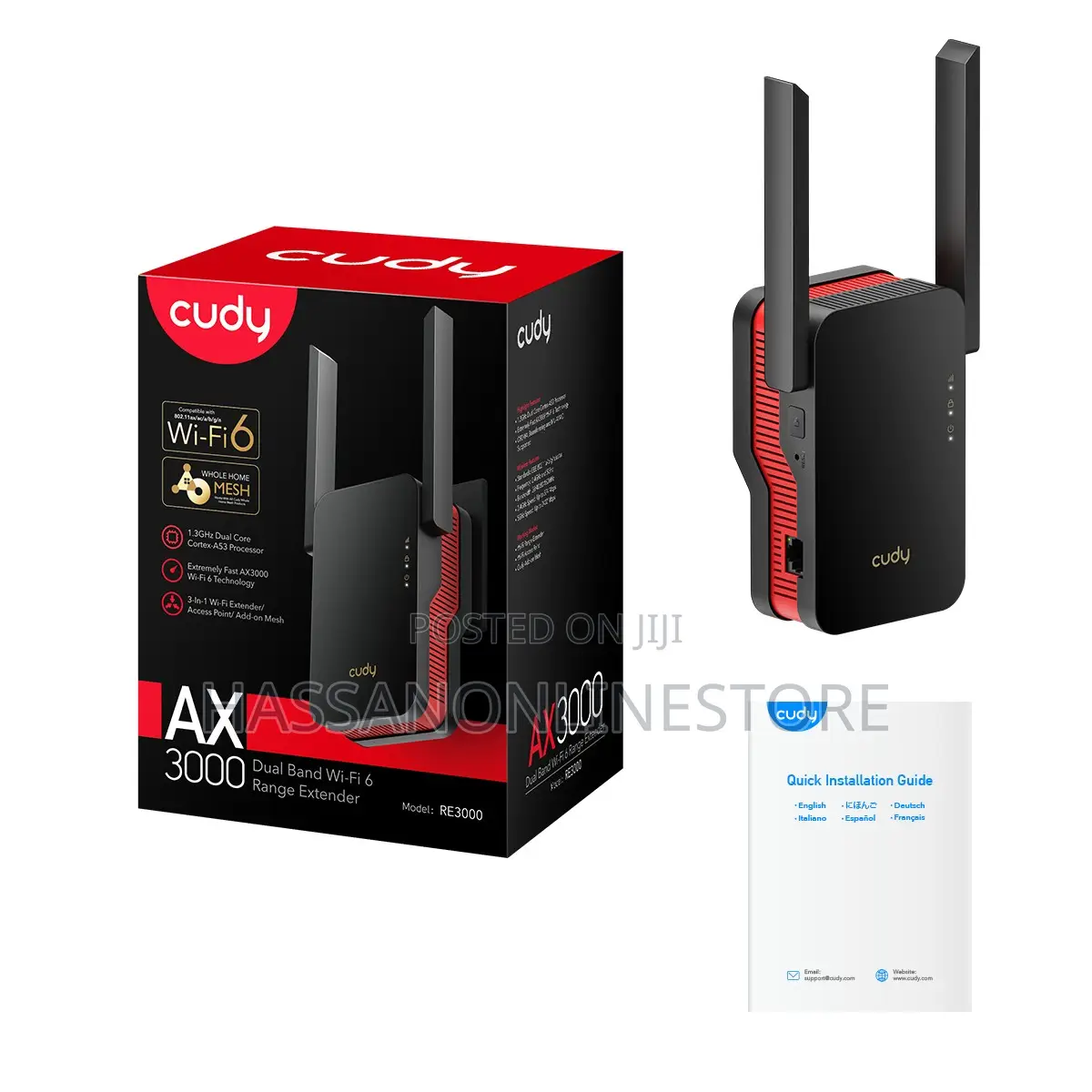 Cudy Re3000 Ax3000 Mesh Wi-Fi 6 Range Extender