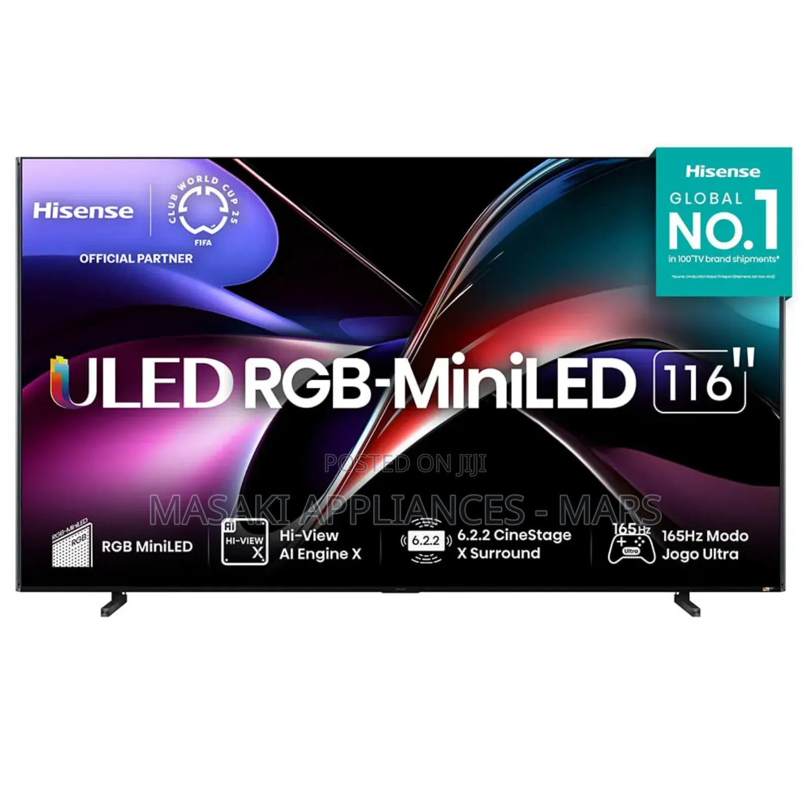 New! Hisense Uled RGB Miniled 116′′ | Google Tv | 116ux