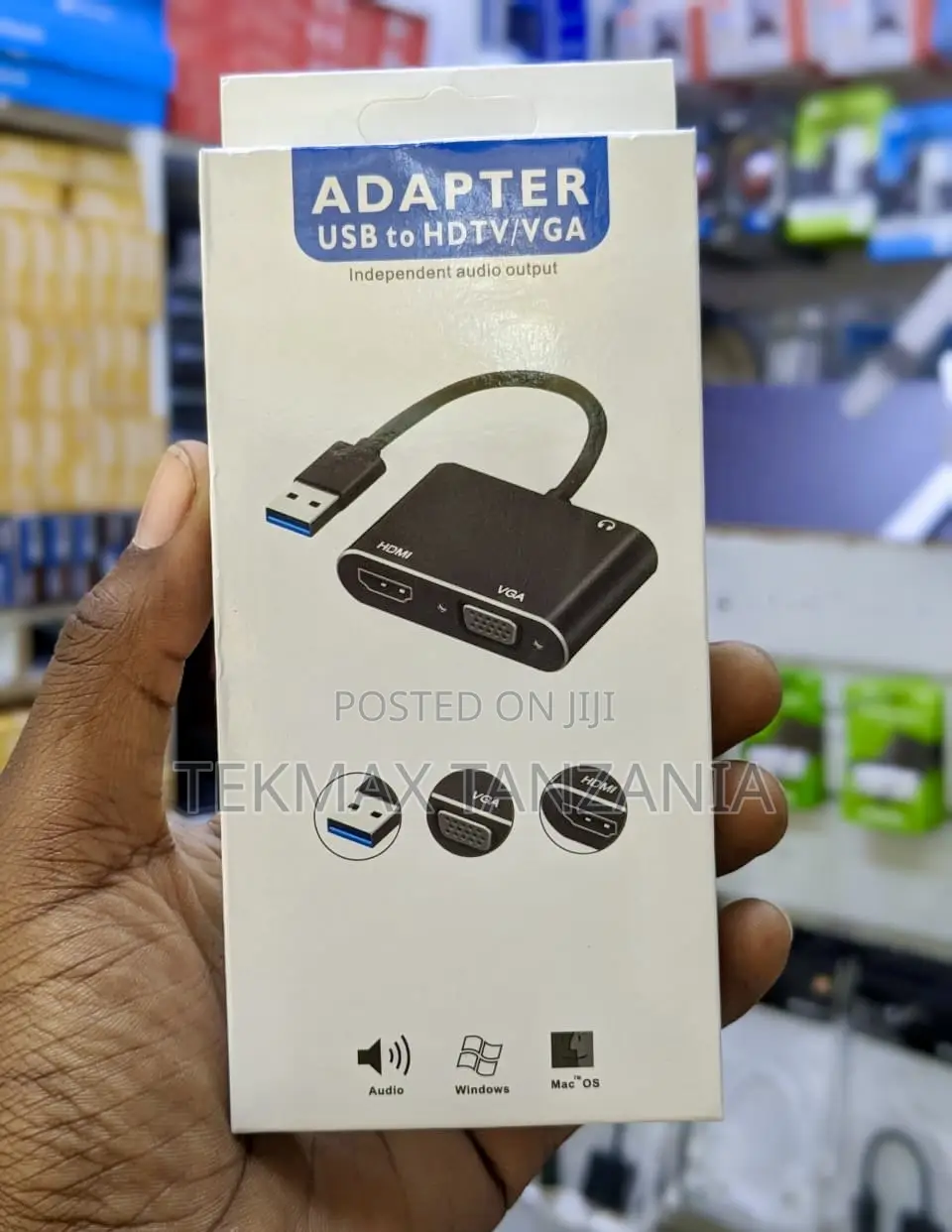 Usb 3.0 to Hdmi + Vga Adapter Converter