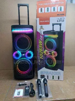 Kolav Portable Speaker With 2 Wireless Microphone