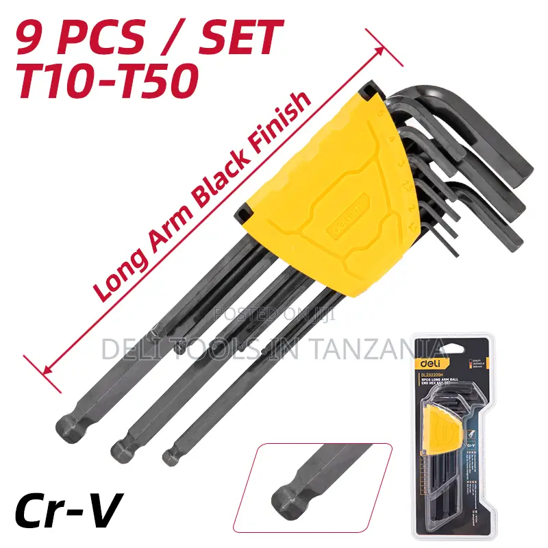 Deli Long Blacken Torx Key Set