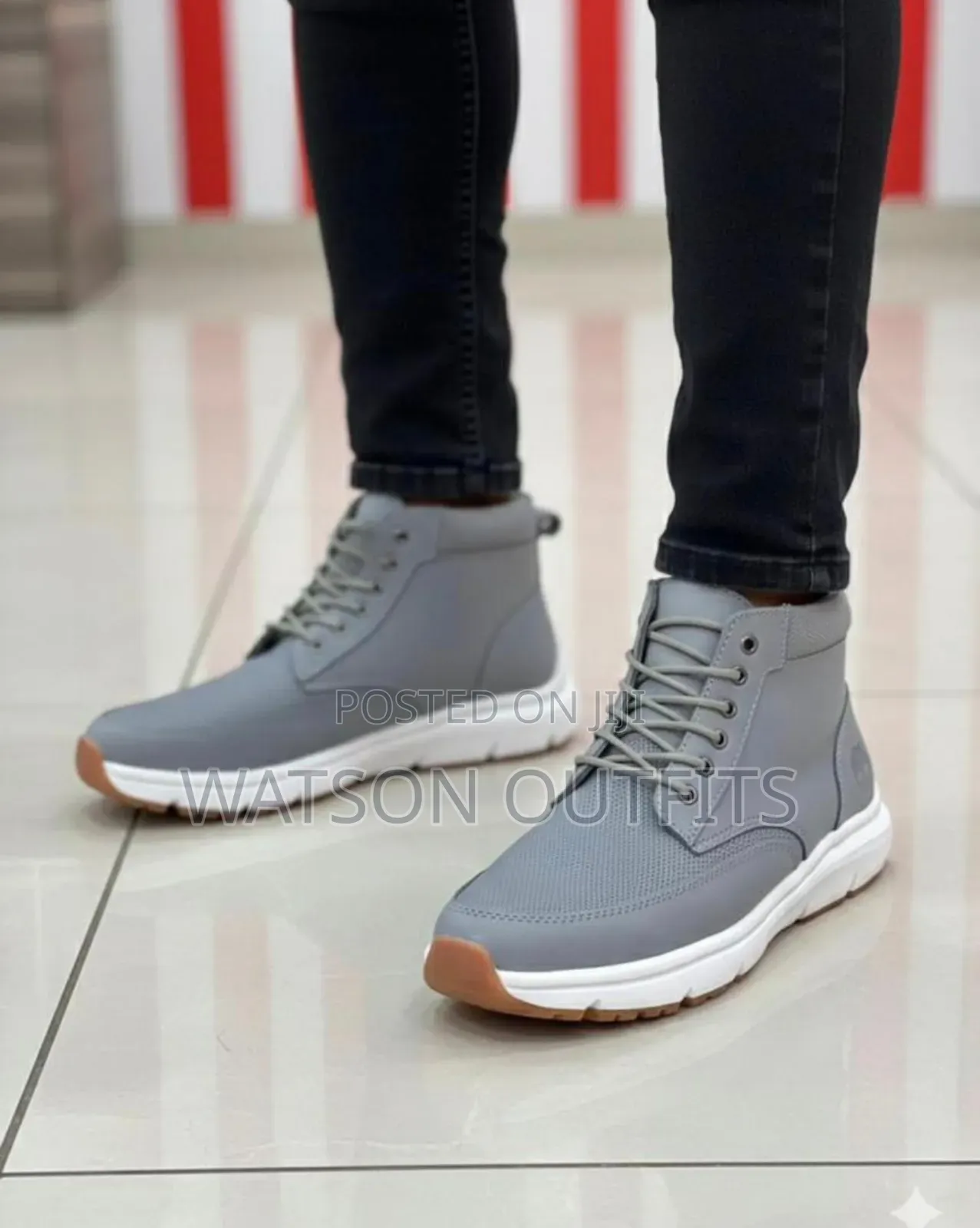 Buti Za Kiume or Men's Boot Shoes Vya Materials Ya Leather