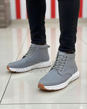 Buti Za Kiume or Men's Boot Shoes Vya Materials Ya Leather