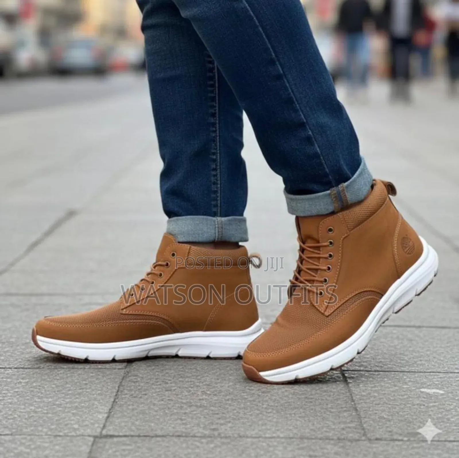 Buti Za Kiume or Men's Boot Shoes Vya Materials Ya Leather