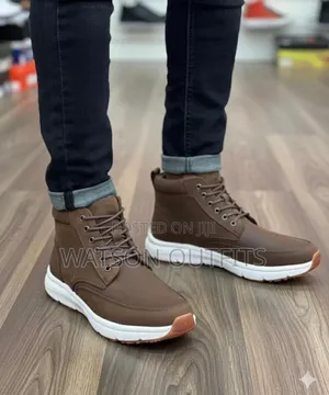Buti Za Kiume or Men's Boot Shoes Vya Materials Ya Leather