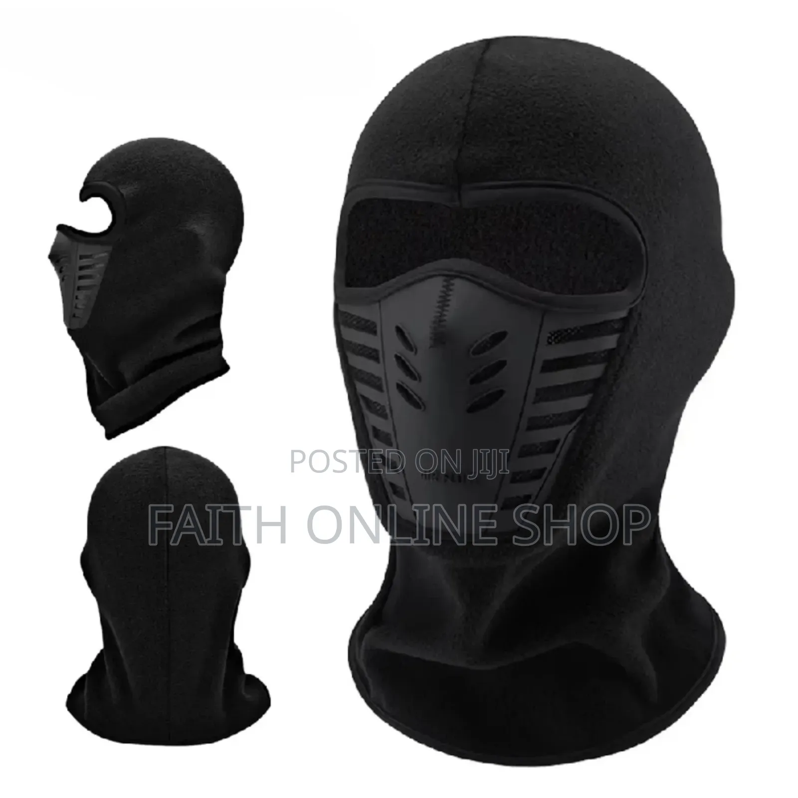 Warm Windproof Outdoor Riding Hat With Thickened Face Neck Protecti