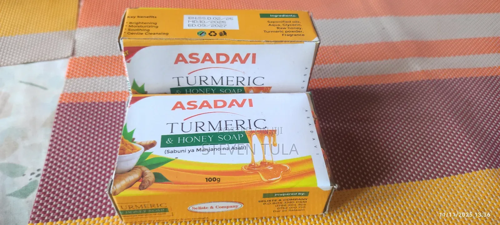 Turmeric and Honey Soap (Sabuni Ya Manjano Na Asali)