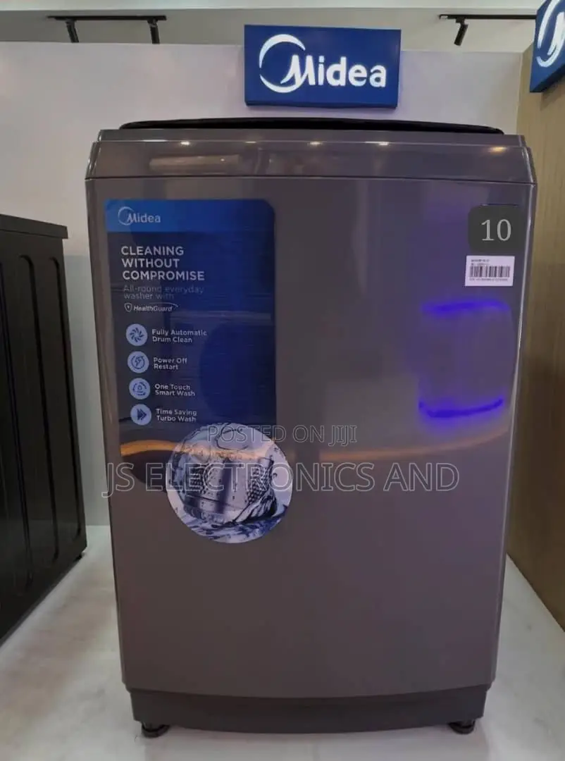 Midea Washing Mashine Kg 10 Automatic Top Load New Model Kubwa