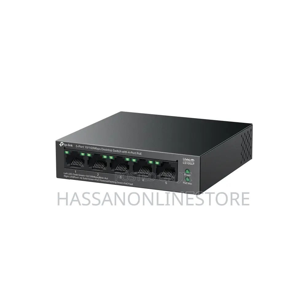 Tp-Link Ls105lp 5-Port 10/100mbps Desktop Switch With 4-Port Poe