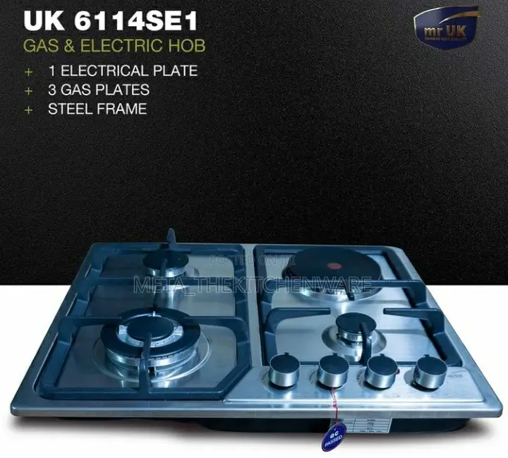 Mr Uk Cooktop 3 Gas 1 Electric Plate