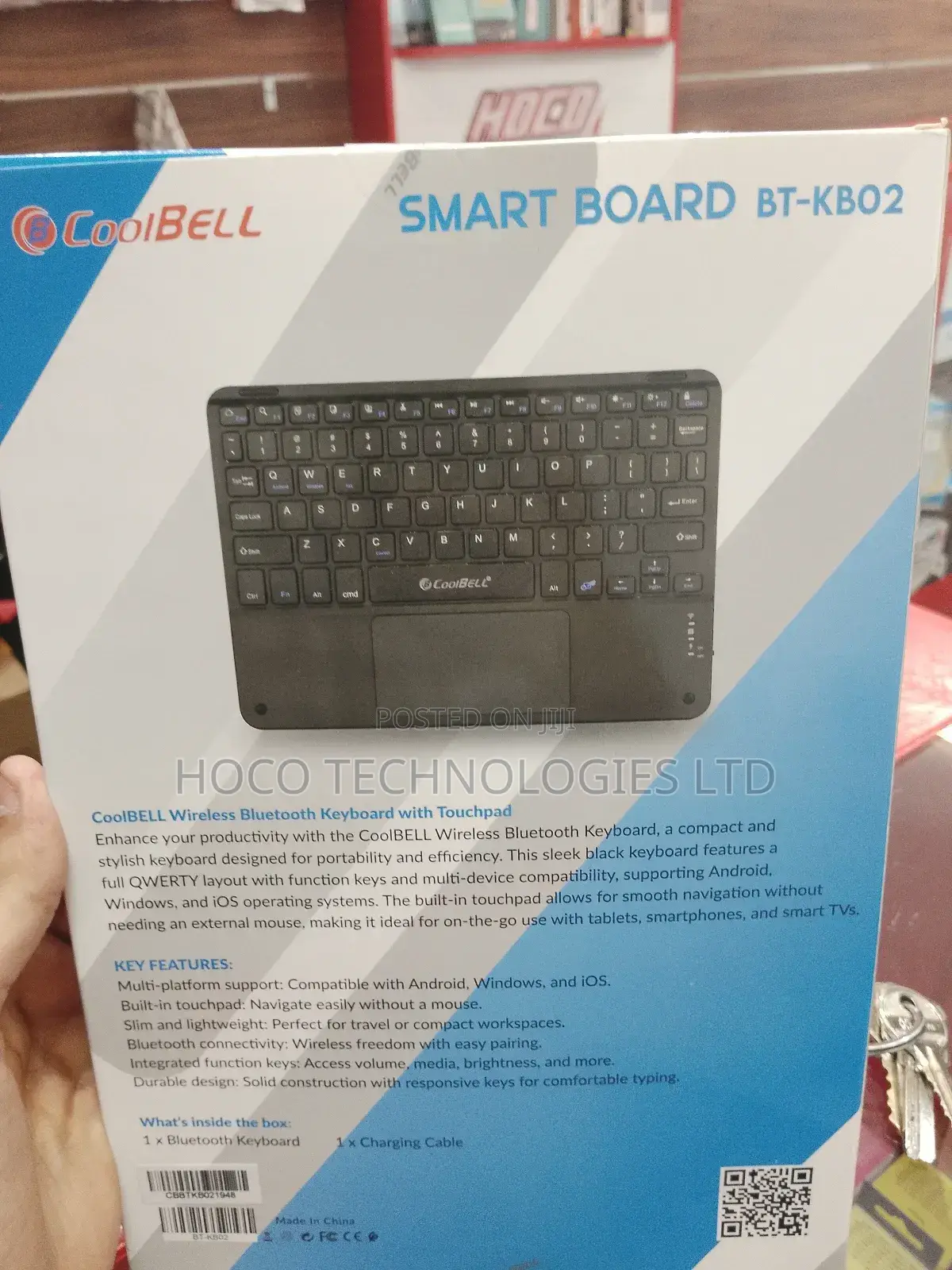 Cool Bell Smart Wireless Bluetooth Keyboard