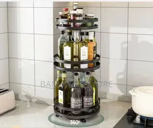 Adjustable 3-Tier Kitchen Spice Condiment Rack