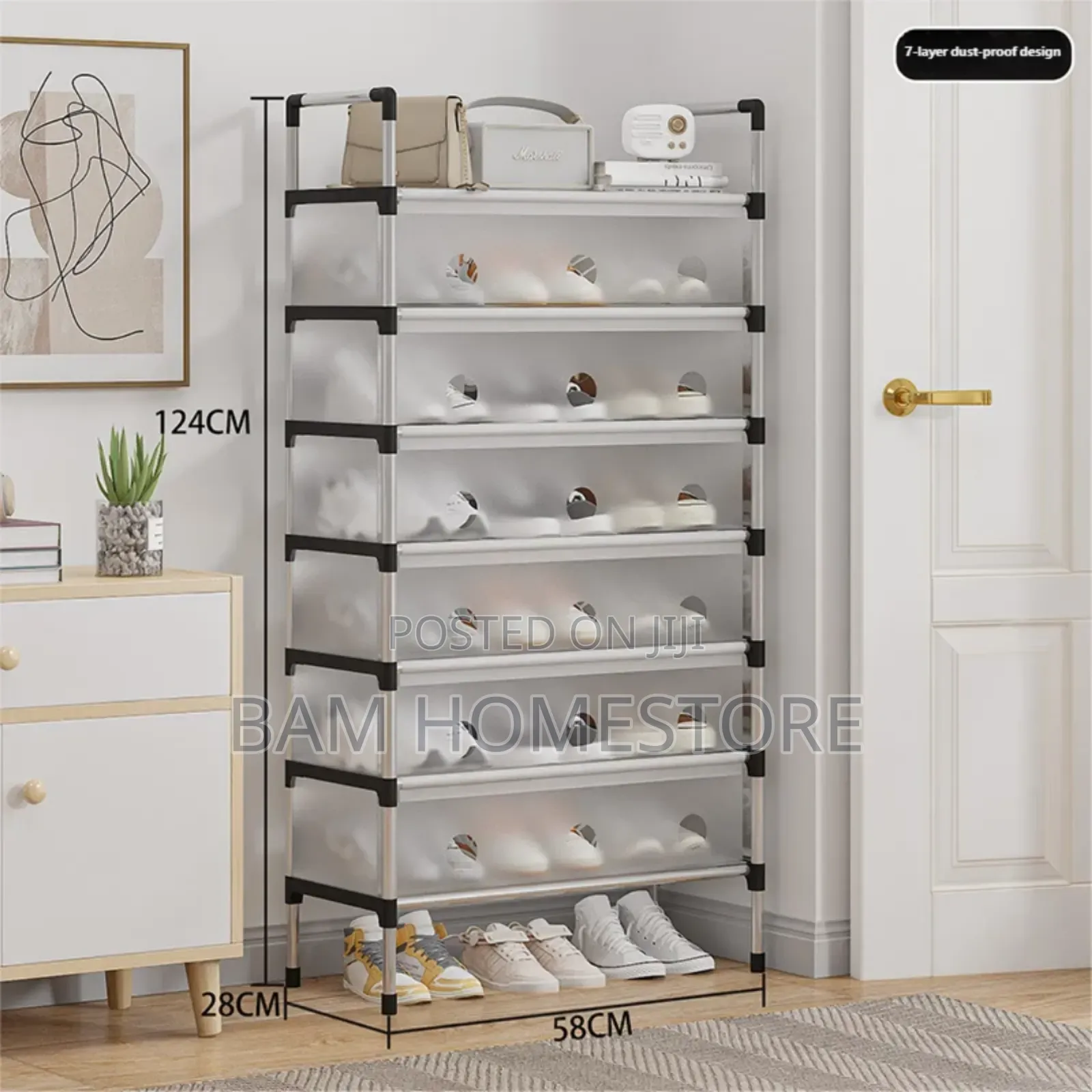 6-Tier Modular Storage Drawer Unit (83x28x128cm)