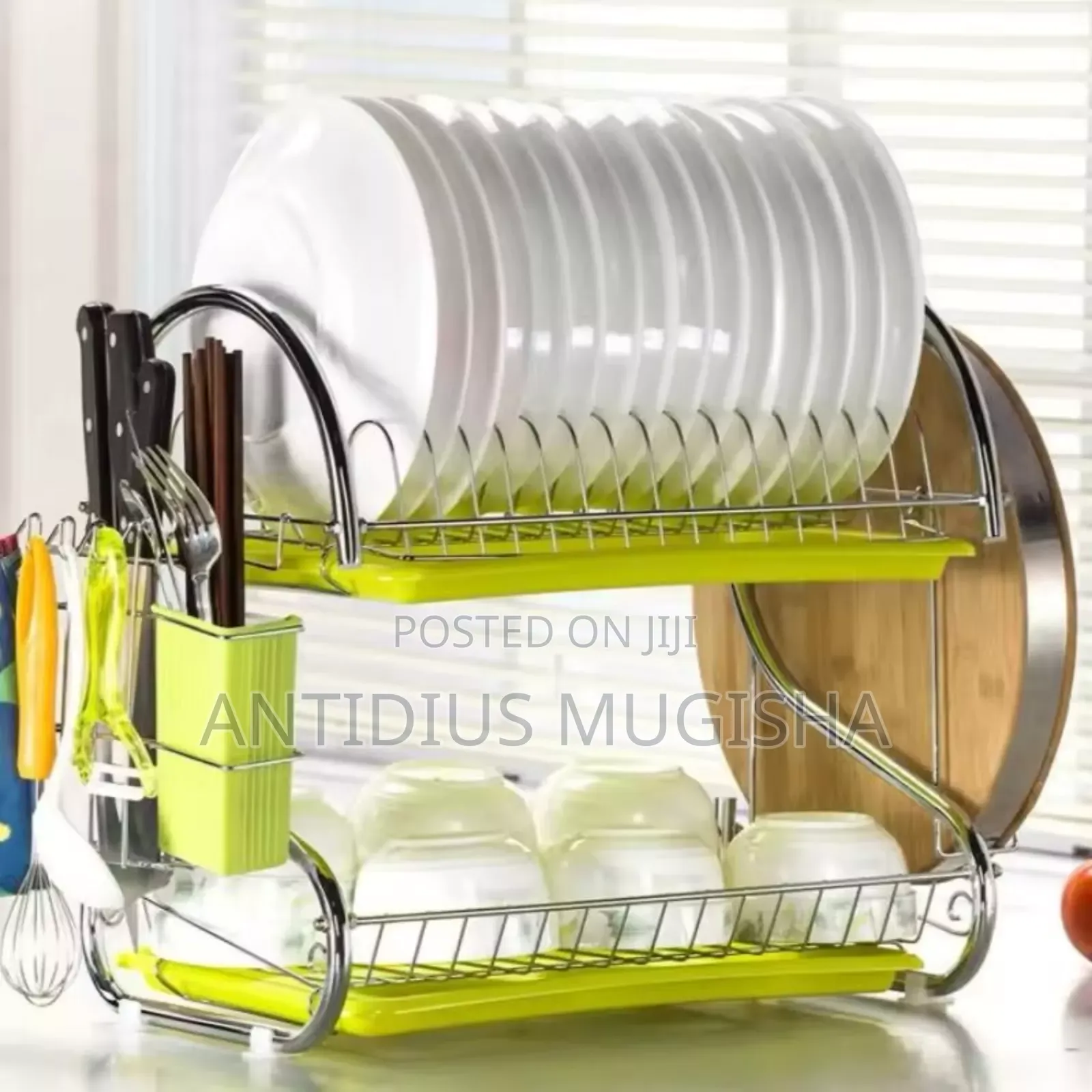2-Tier Stainless Steel Dish Drying Rack