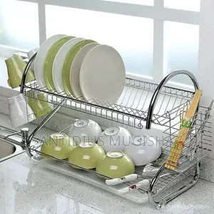 2-Tier Stainless Steel Dish Drying Rack