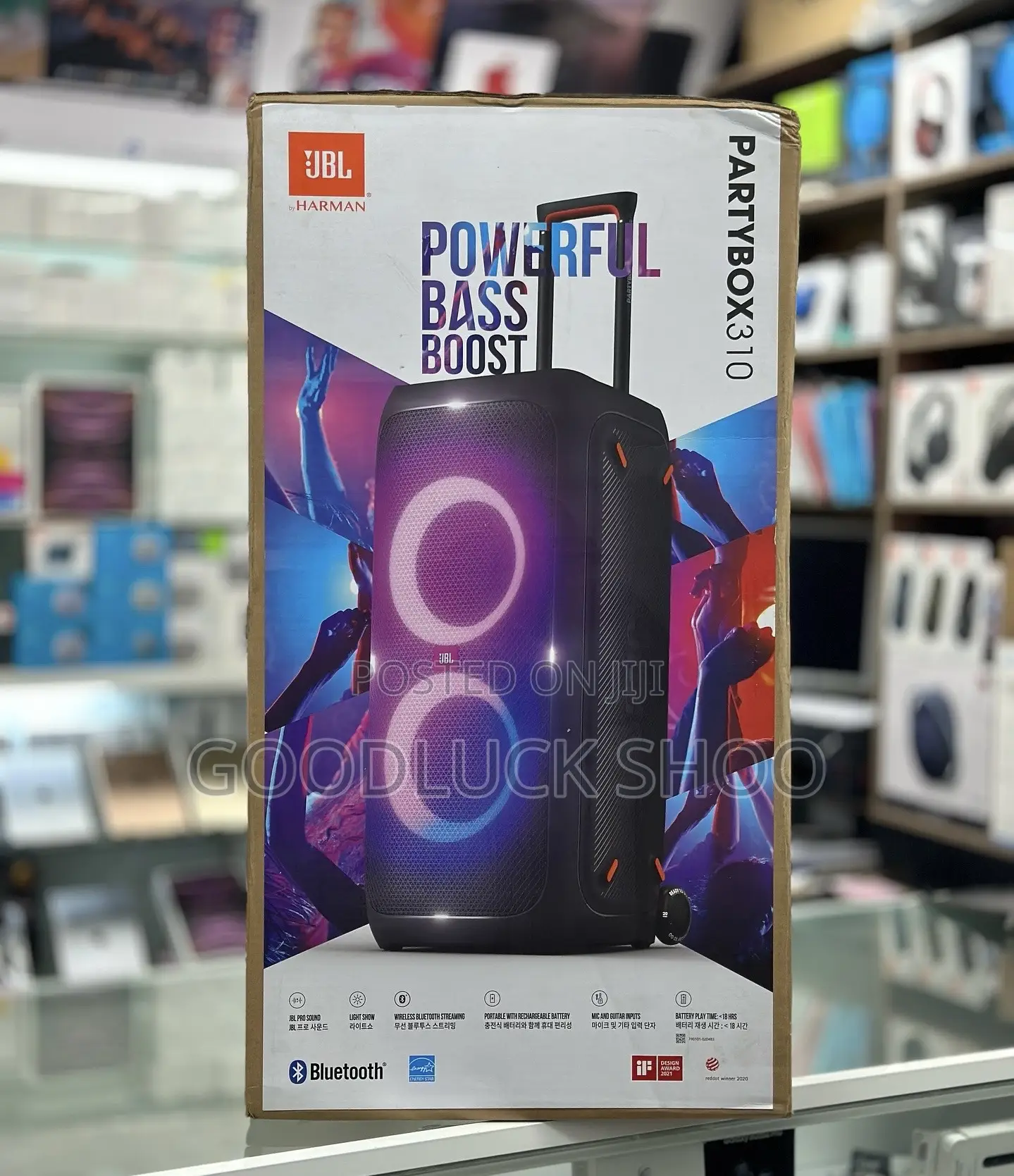 JBL Partybox 310: 240w Rms, Bluetooth 5.1,