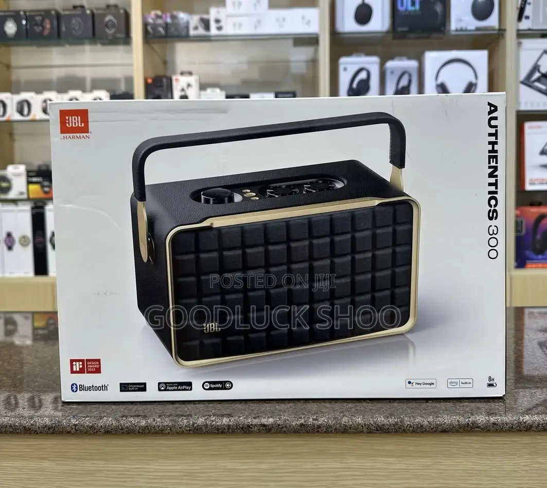 JBL Authentics 300 Portable Bluetooth Speaker Alexa Google Assistant