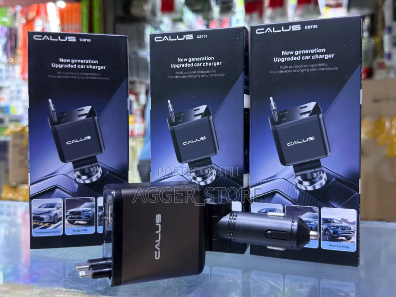Calus Car Charger(Dual Charger) With Socket End