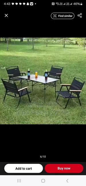 1,Table With 4 Chairs 'High Quality Portable Folding Camping Picnic