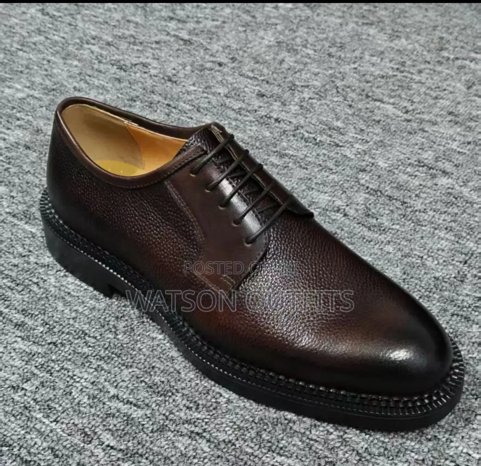 Viatu Daraja La Kwanza or Men's First Class Leather Materials Shoes