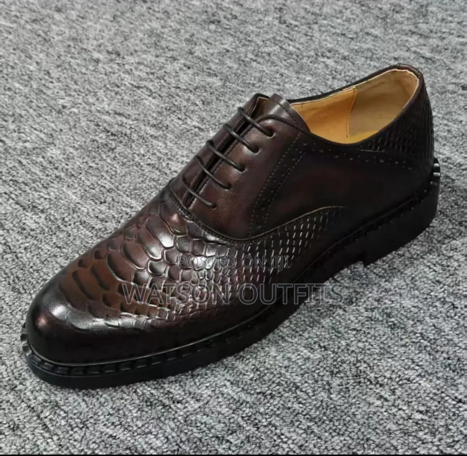 Viatu Daraja La Kwanza or Men's First Class Leather Materials Shoes